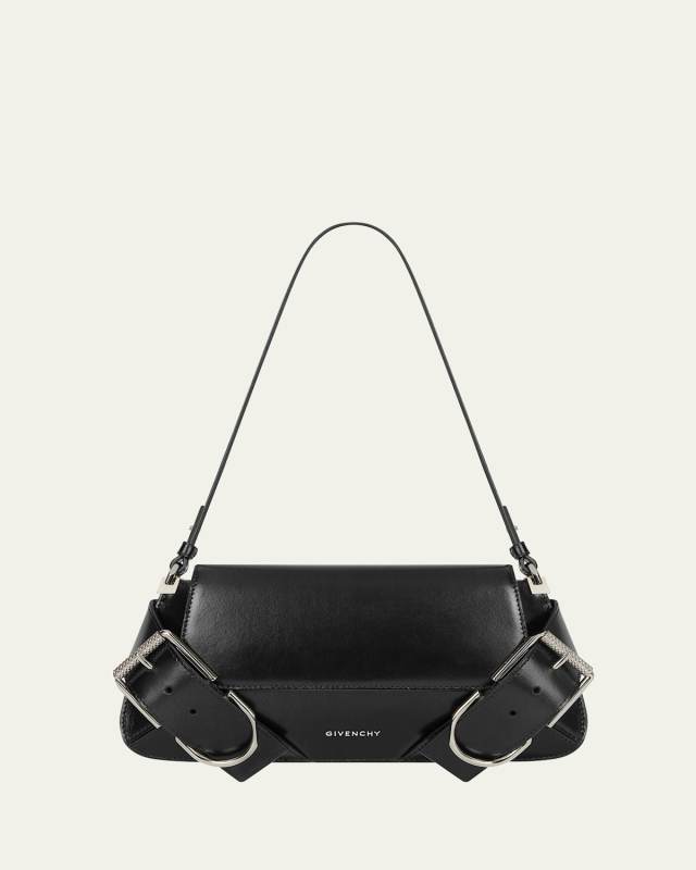 Voyou Shoulder Flap Bag in Leather