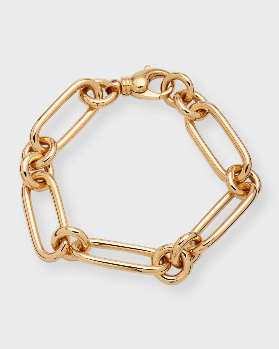 Oro Classic Oval and Round Link Chain Bracelet