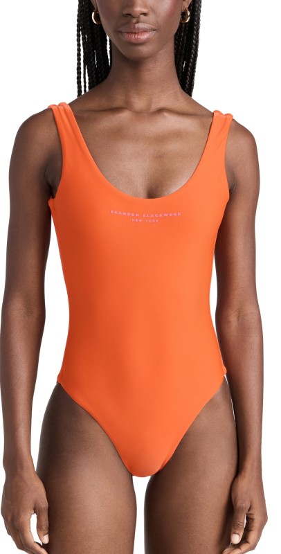 Brandon Blackwood Logo One Piece Orange/Hot Pink Logo