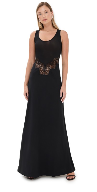 Christopher Esber Verna Lace Tank Dress Black