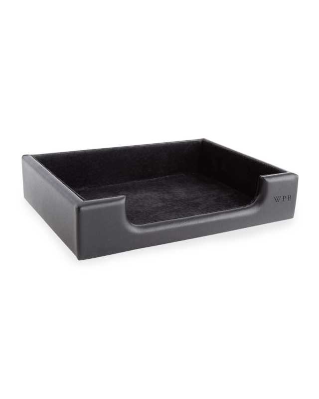 Personalized Leather Note Desk Tray