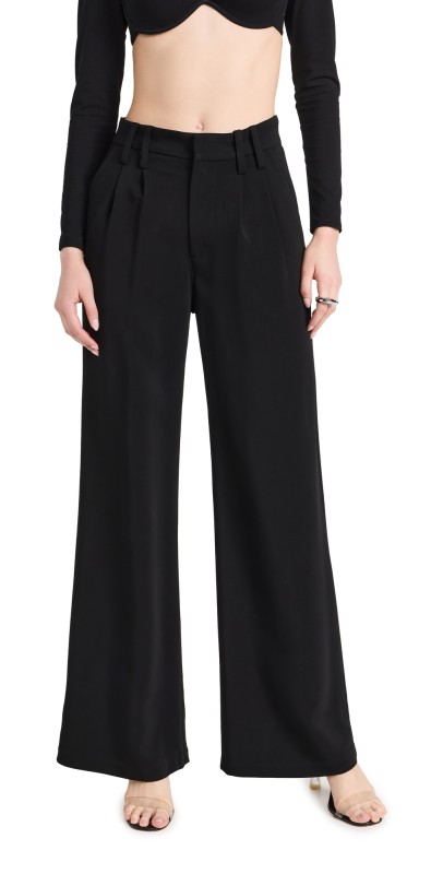 SPRWMN Pleated Trousers Black