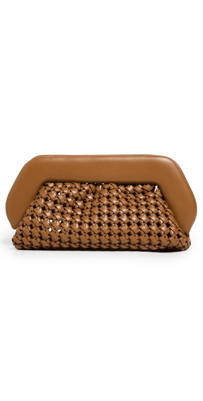 Themoire Bios Knots Clutch Caramel