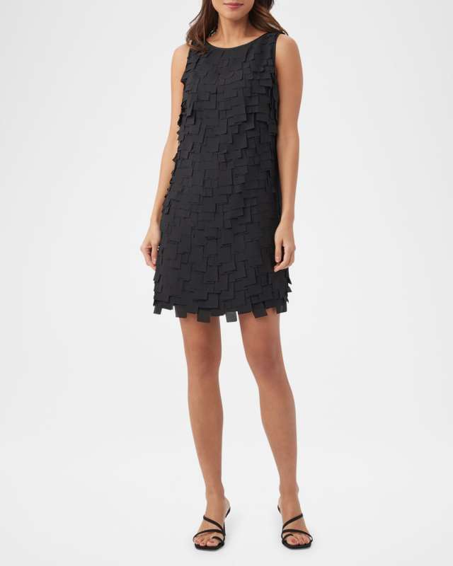 Valdis Sleeveless Fringed Mini Dress