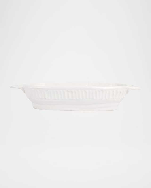 Pietra Serena Handled Oval Bowl