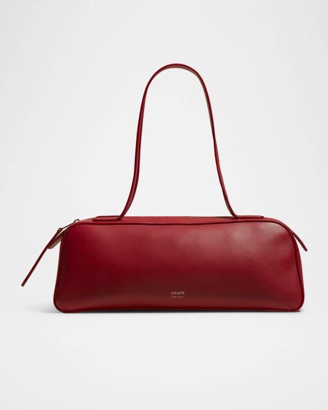 Simona Zip Leather Shoulder Bag