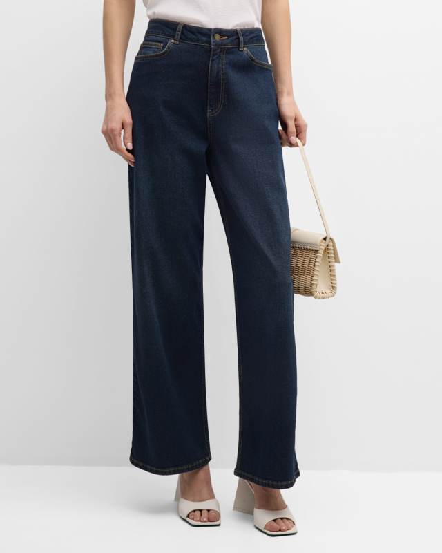 Ace Mid-Rise Straight-Leg Denim Jeans