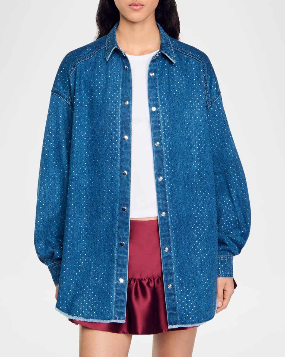 Bluemoon Embellished Denim Shirt