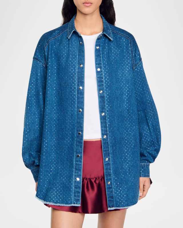 Bluemoon Embellished Denim Shirt
