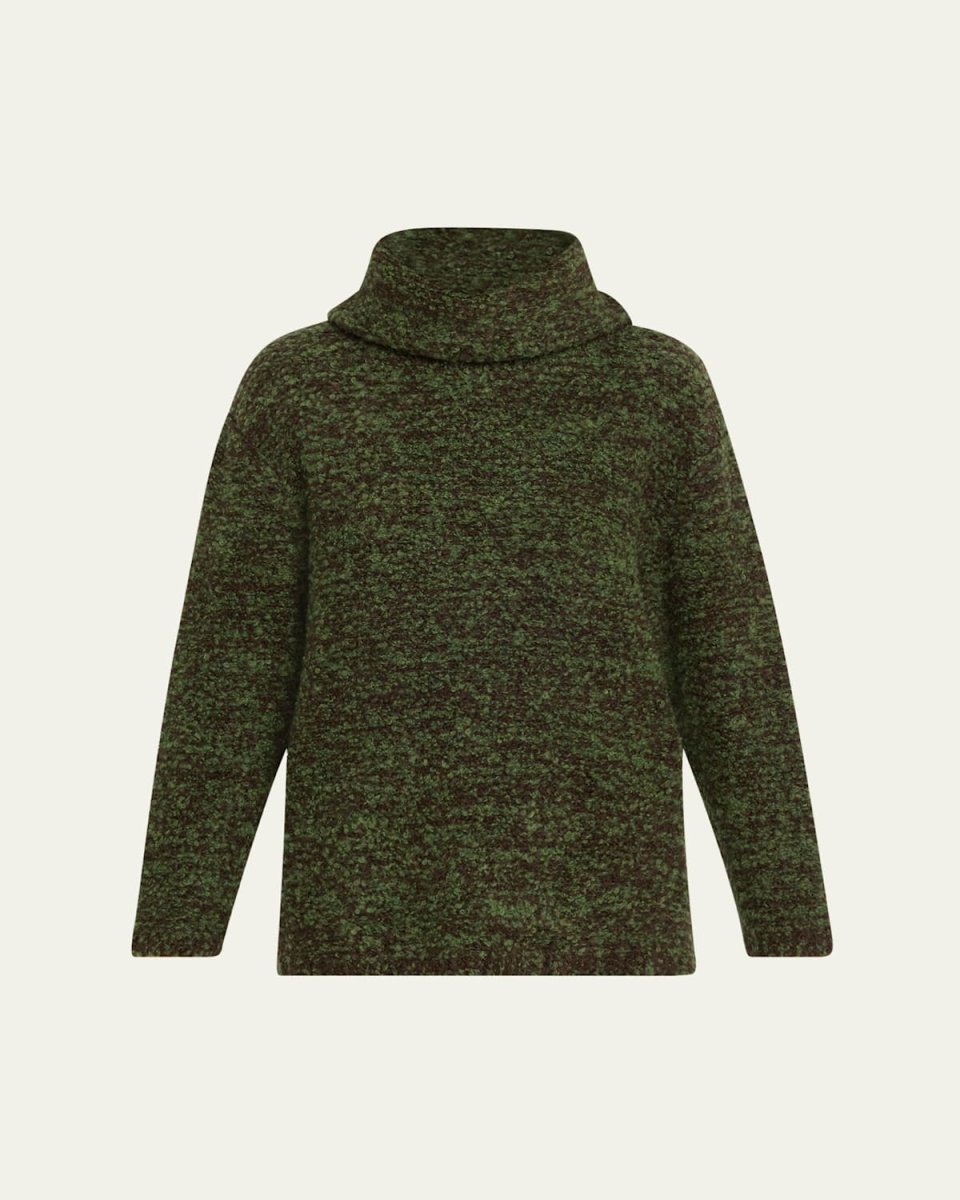 Teddy Twist Turtleneck Alpaca Cashmere Sweater