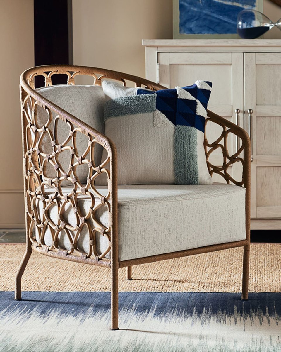 Pebble Rattan Accent Chair
