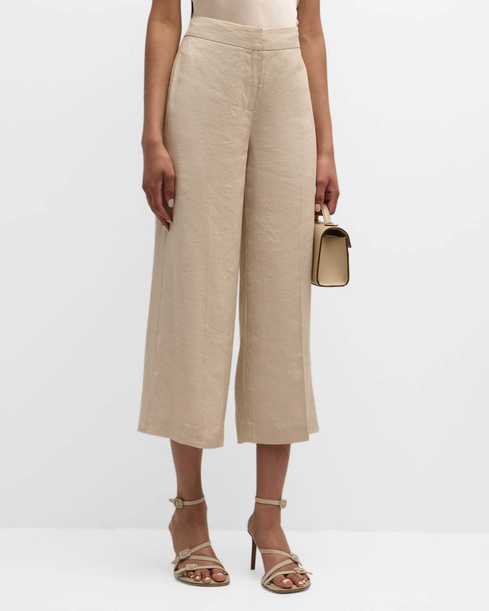 Brent Cropped Straight-Leg Pants