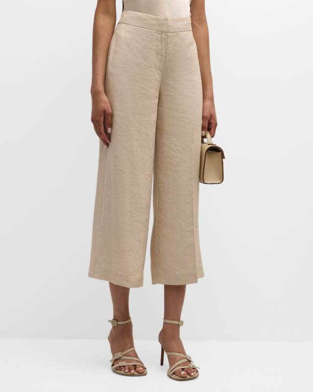 Brent Cropped Straight-Leg Pants