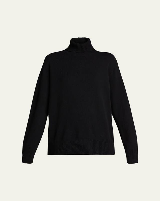Stepny Wool-Cashmere Turtleneck Top