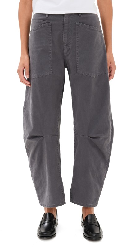 Nili Lotan Shon Twill Pants Vintage Grey
