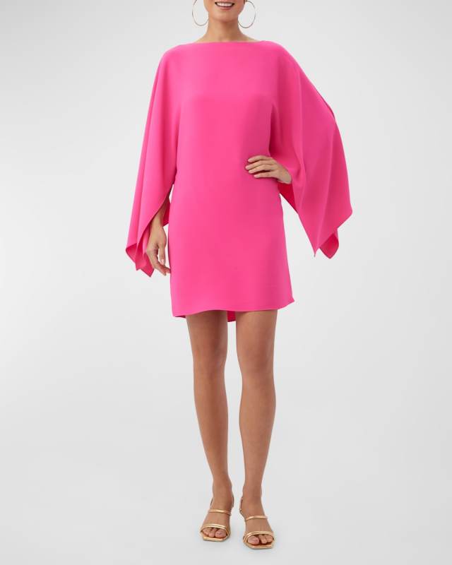 Daiquiri Kimono-Sleeve Mini Shift Dress