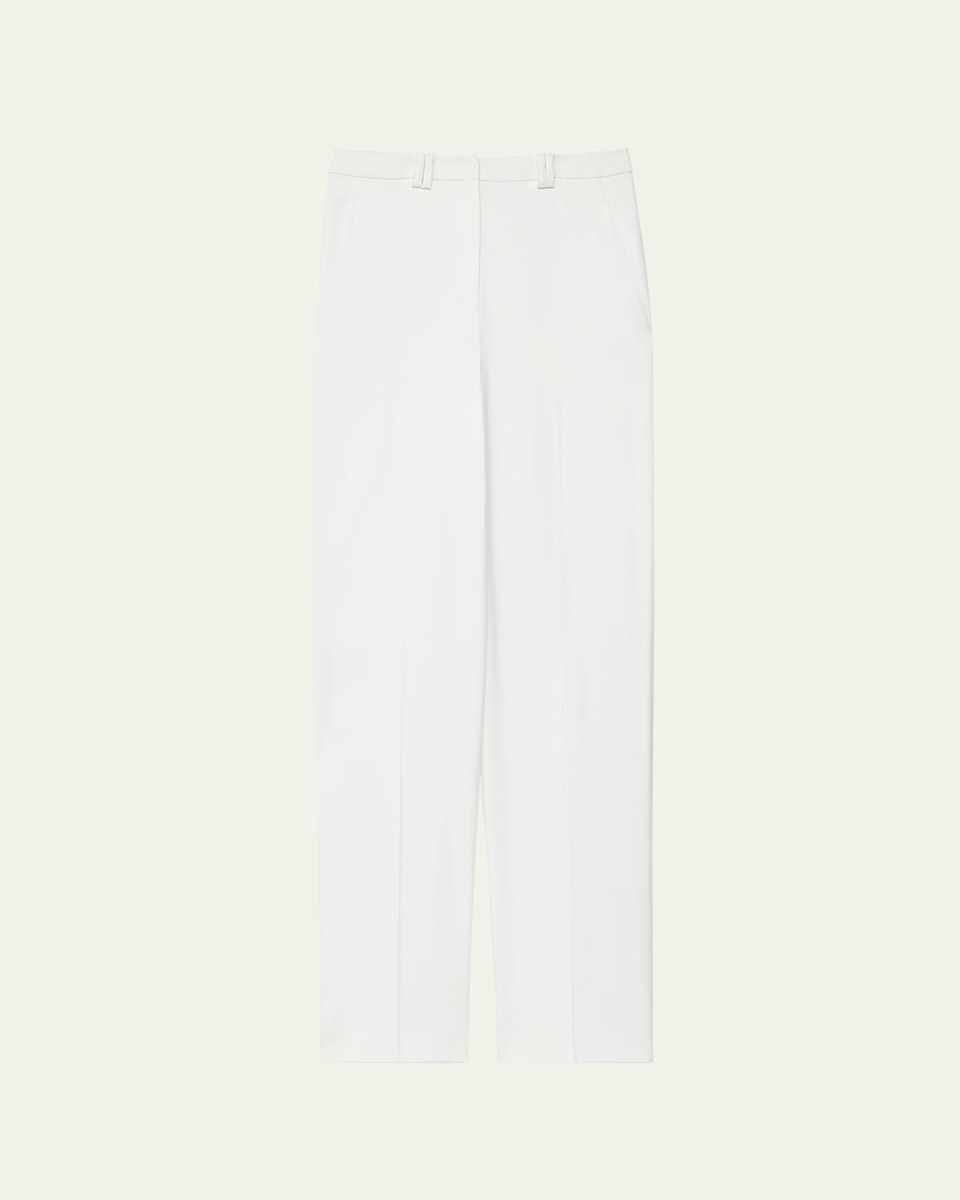 Wide-Leg Fluid Trousers