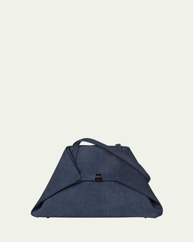Ai Small Printed Denim Shoulder Bag