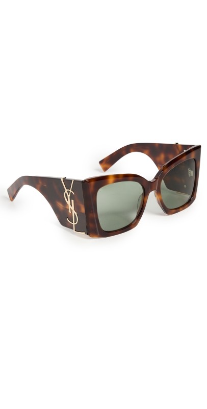 Saint Laurent SL M119 Blaze Sunglasses Havana-Havana-Green