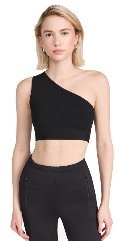 Victoria Beckham Asymmetric Bandeau Top Black