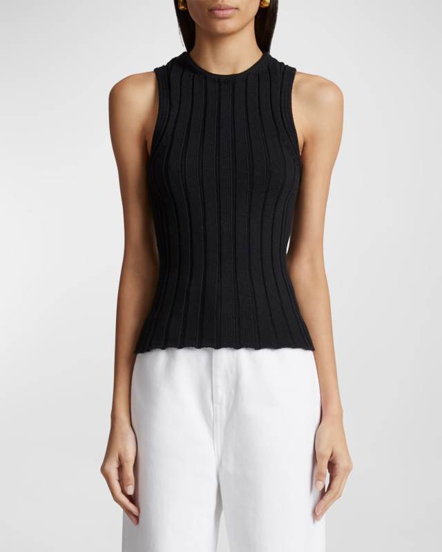 Manu Wide Rib Knit Tank Top