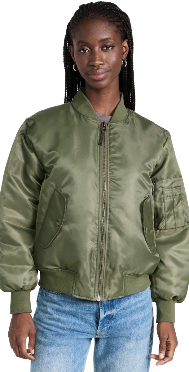 ANINE BING Leon Bomber Jacket Army Green