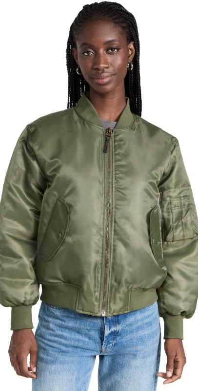ANINE BING Leon Bomber Jacket Army Green