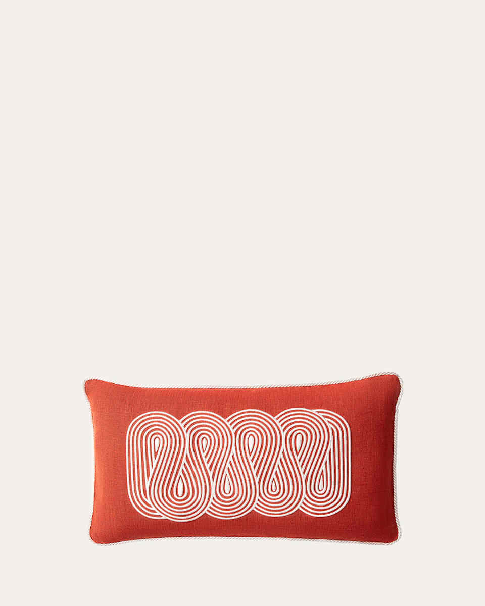 Pompidou Path Pillow, Persimmon