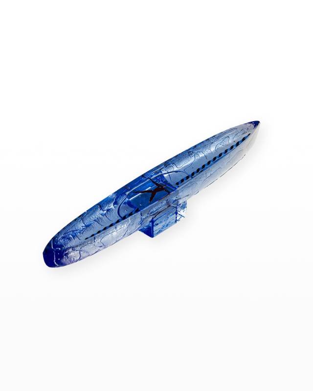 Bertil Vallien "Drifter Blue" Boat Sculpture