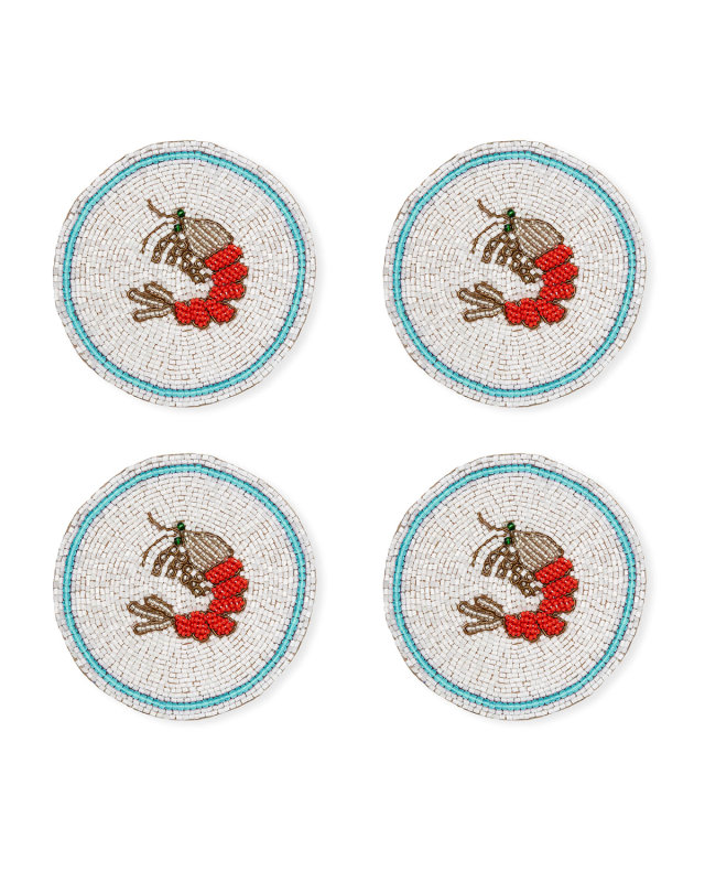 Shrimp Coasters, Set of 4