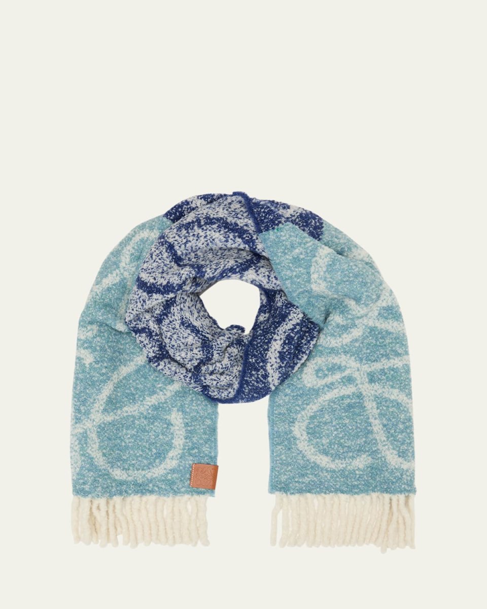 Anagram Two-Tone Alpaca Wool Scarf