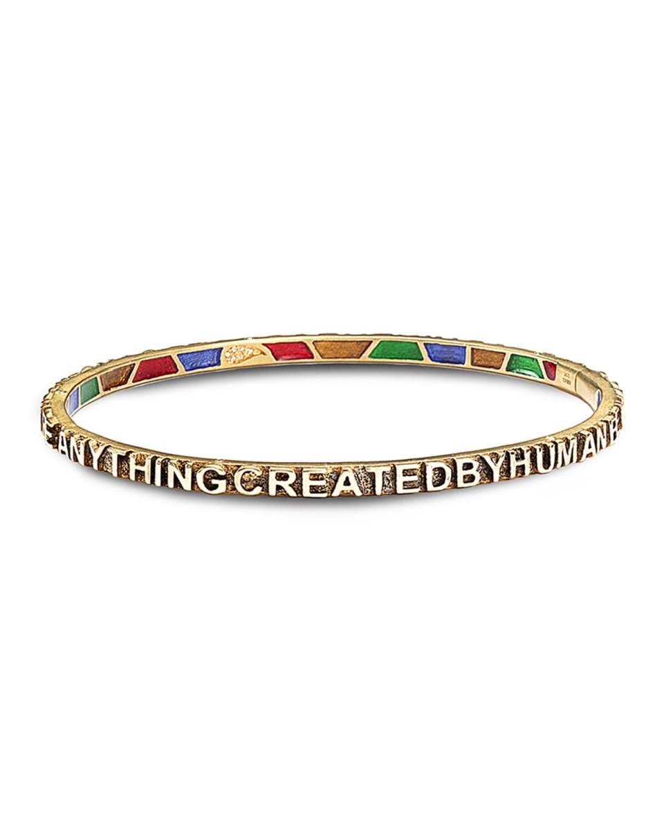 Sagrada Passion Text Bracelet w/ Diamonds