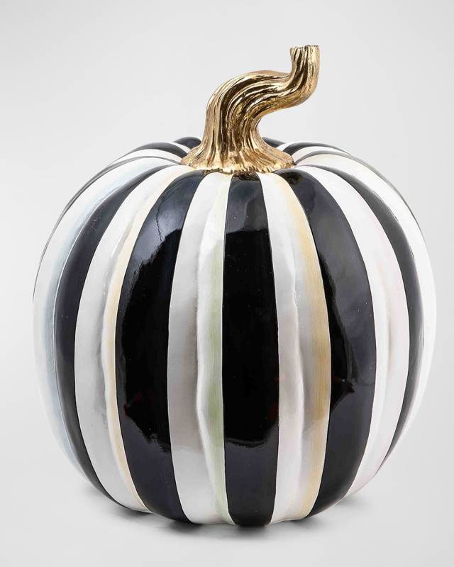 Courtly Stripe Glossy Pumpkin