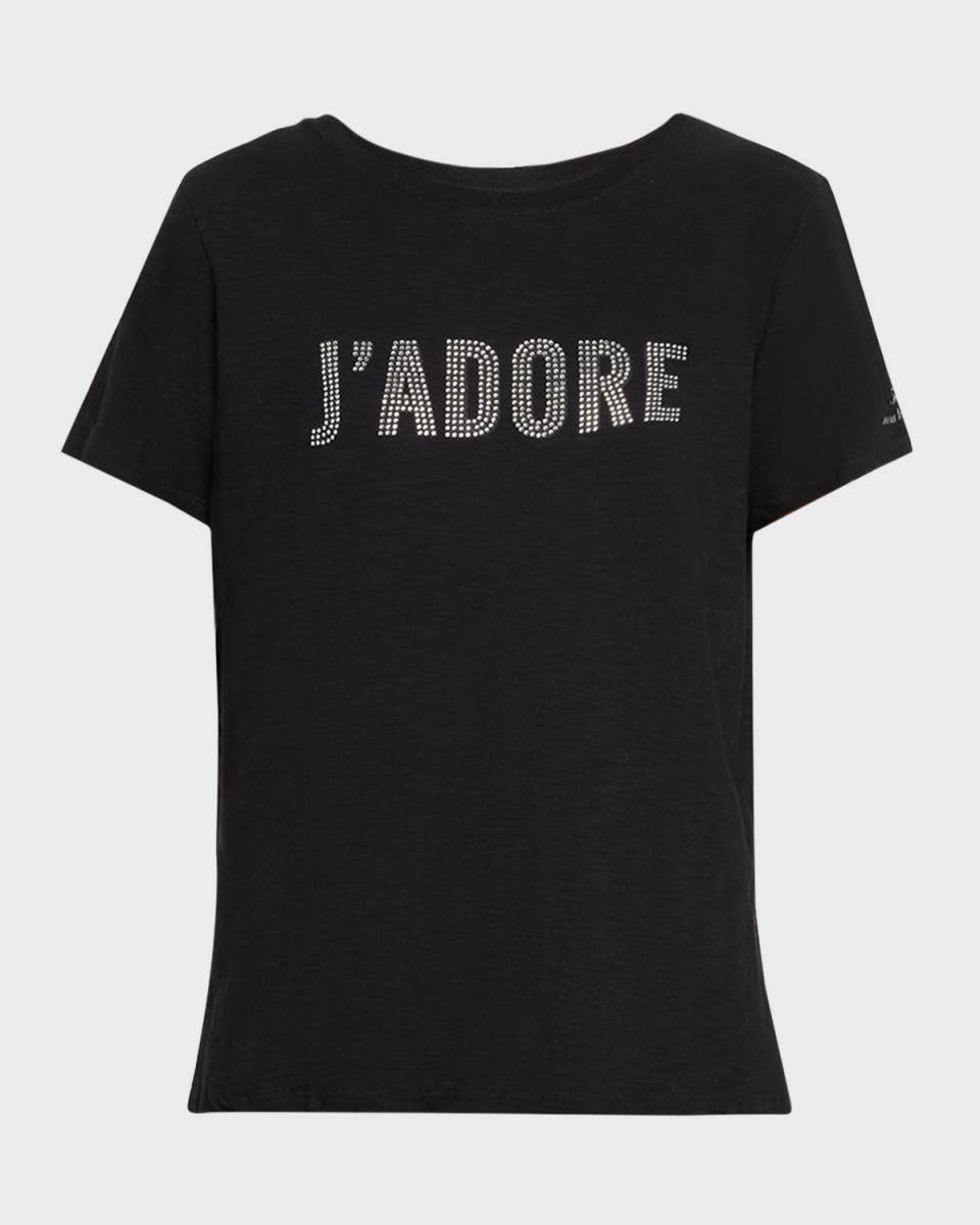 Rhinestone J'adore Short-Sleeve T