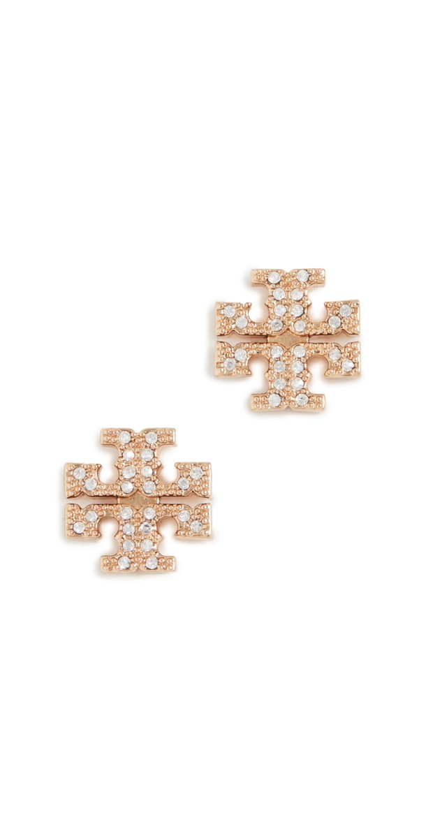 Tory Burch Kira Pave Stud Earrings Tory Gold/Crystal