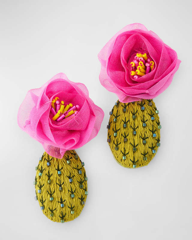 Cactus Flower Earrings
