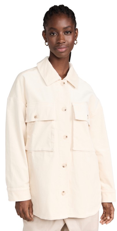 English Factory Corduroy Shacket Cream