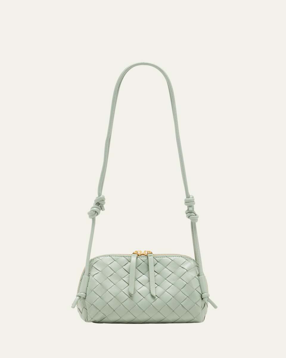 Zip Leather Pouch Shoulder Bag