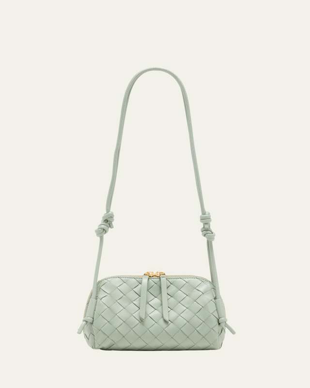 Zip Leather Pouch Shoulder Bag