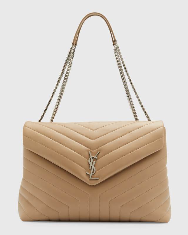 Loulou Large YSL Shoulder Bag in Quilted Leather