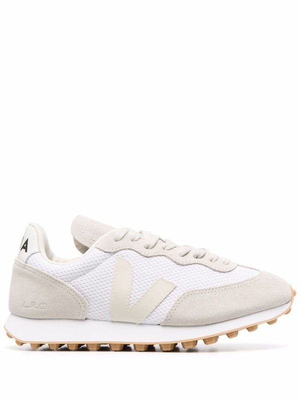 logo-patch lace-up sneakers