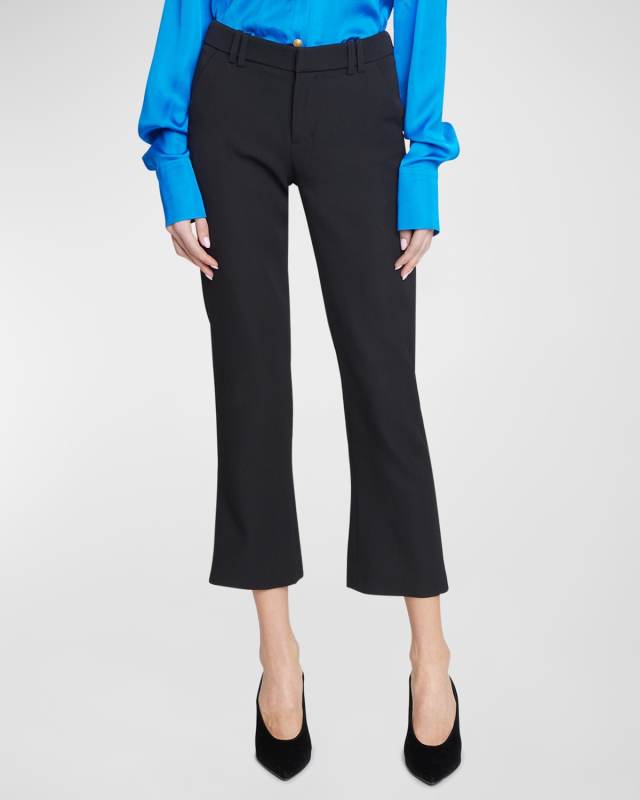 Grain De Poudre Bootcut-Leg Ankle Pants