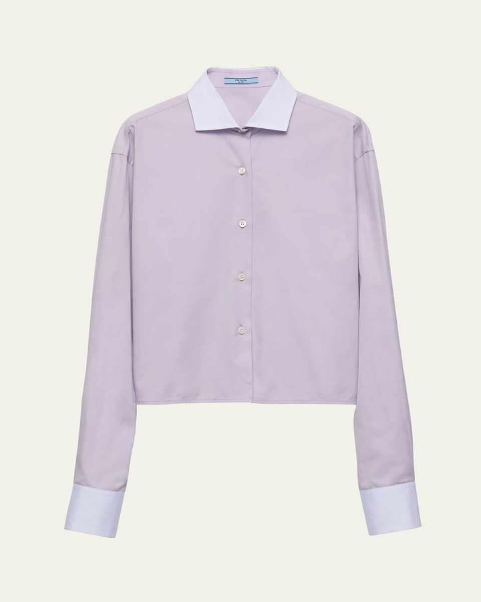 Oxford Poplin Button Down Top