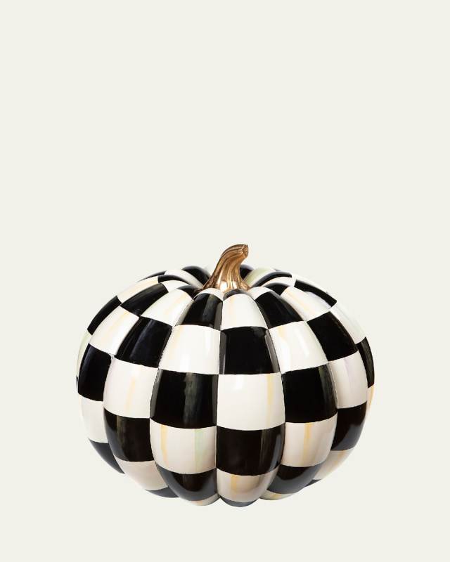 Courtly Check Outdoor Pumpkin