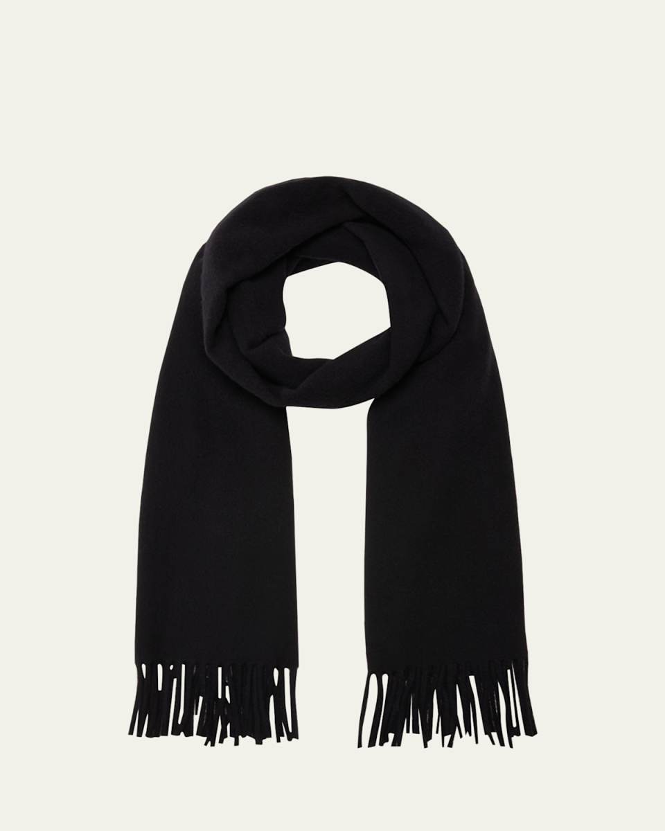 Classic Wool Fringe Scarf