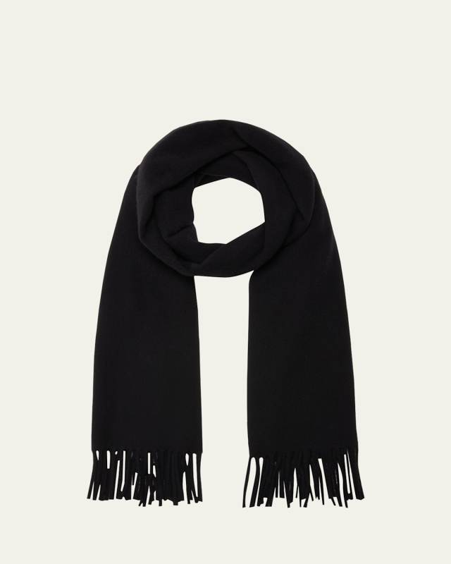 Classic Wool Fringe Scarf