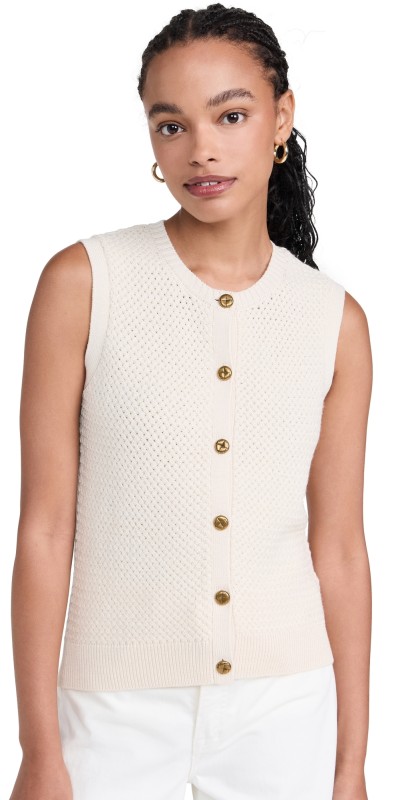 rag & bone Jax Sleeveless Cardigan Turtledove