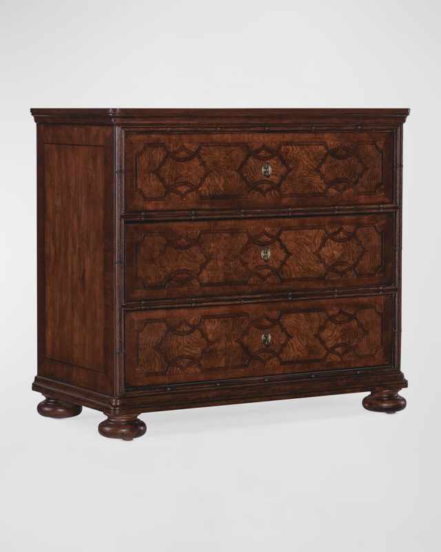 Charleston Cherry & Walnut 3-Drawer Nightstand