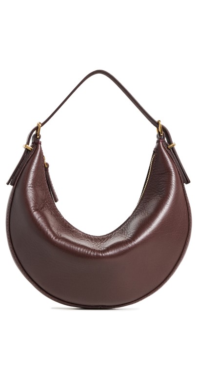 Madewell Essentials Crescent Mini Crossbody Bag Chocolate Rais