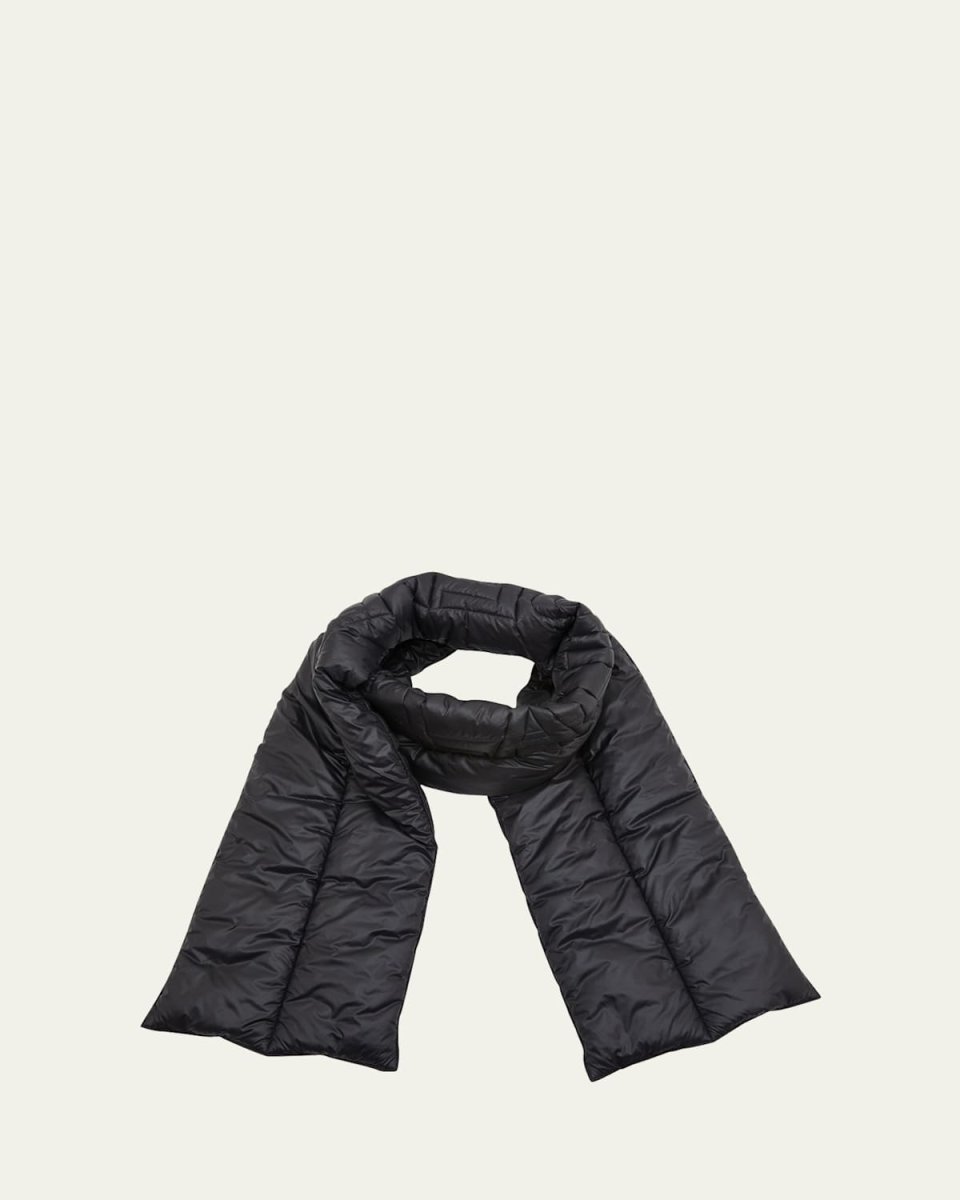 Padded Logo Nylon Scarf